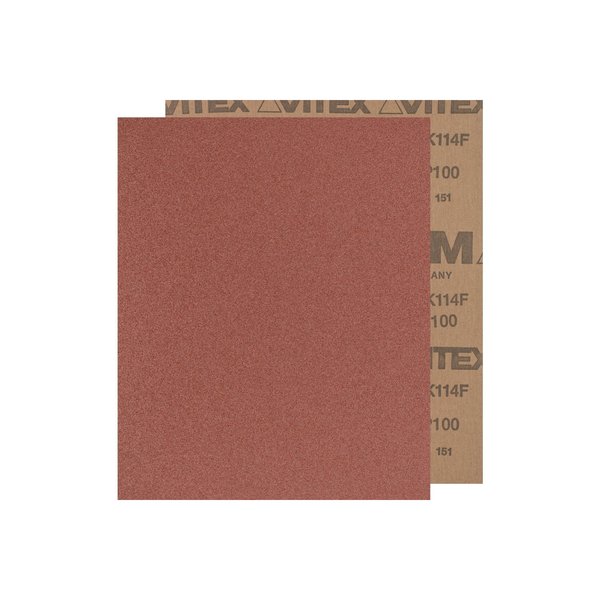 Pferd 9" x 11" Abrasive Sheet - Cloth Backed - Aluminum Oxide (HP) - 100 Grit 46915